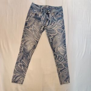 American Eagle paisley print jeans